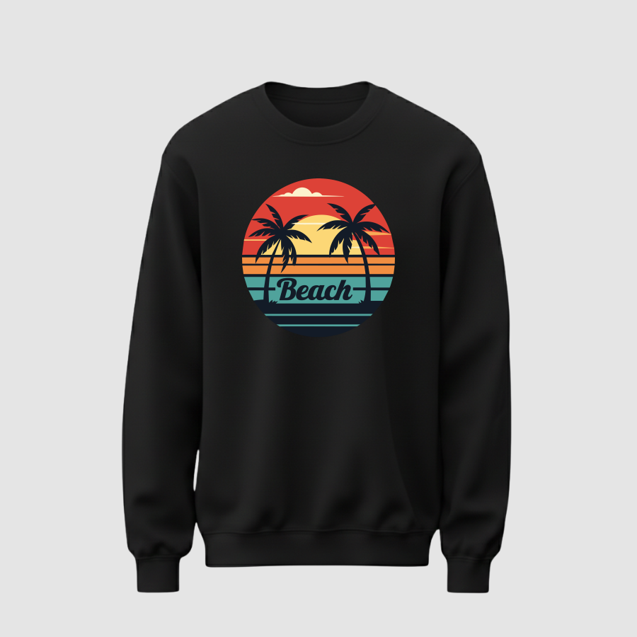 Siyah Sweatshirt Kadin